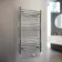 Barcelona Electric Chrome Straight Heated Towel Rail 1200x600mm