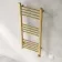 Barcelona Electric Brushed Brass Straight Heated Towel Rail 1000x400mm