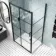 London Matt Black Grid 6mm Sliding Shower Enclosure 1000x700mm