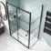 London Matt Black Grid 6mm Sliding Shower Enclosure 1200x760mm