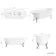 Grosvenor 1700mm Roll Top Bath - Chrome Claw Feet