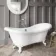 Tonbridge 1750mm Roll Top Bath - White Ball Feet
