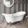 Tonbridge 1750mm Roll Top Bath - Chrome Claw Feet