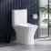 Houston Rimless Close Coupled Toilet With Premium Soft Close Slim Seat