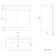 Trent Gloss White Basin Vanity 800mm