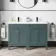 Bermuda Midnight Green Double Basin Vanity 1200mm