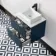 Crete Fluted Navy Blue Wall Hung Drawer Vanity with Marble Top & Cody Basin 600mm