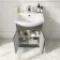 Capri Slate Grey Combination Vanity Basin and Houston Toilet 1050mm - Chrome Handles