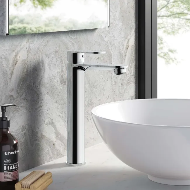 Anker Chrome High Rise Basin Mixer Tap