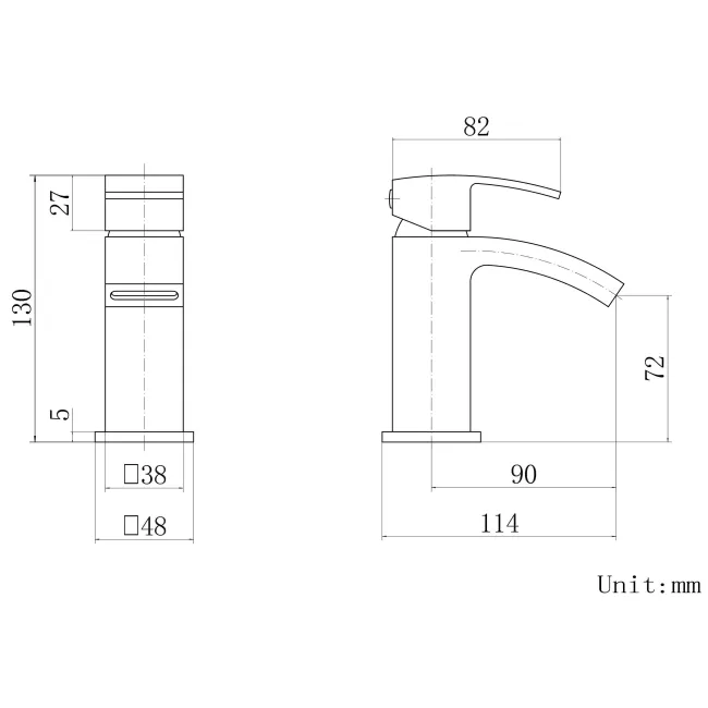 Welland Chrome Cloakroom Basin Mixer Tap