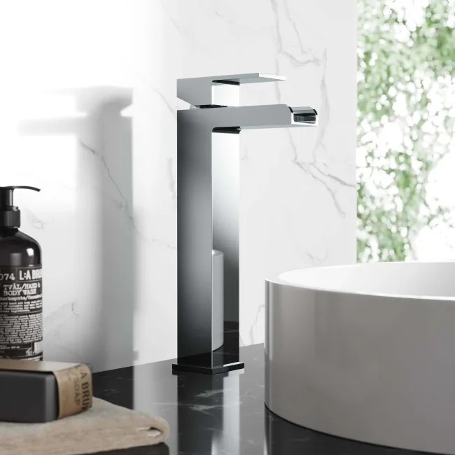 Avon Chrome Waterfall High Rise Basin Mixer Tap