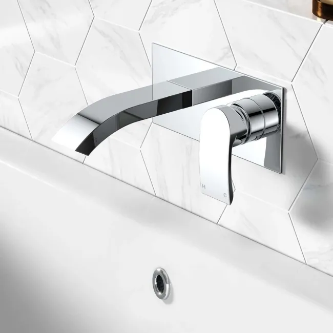 Severn Chrome Wall Mounted Basin Mixer Tap