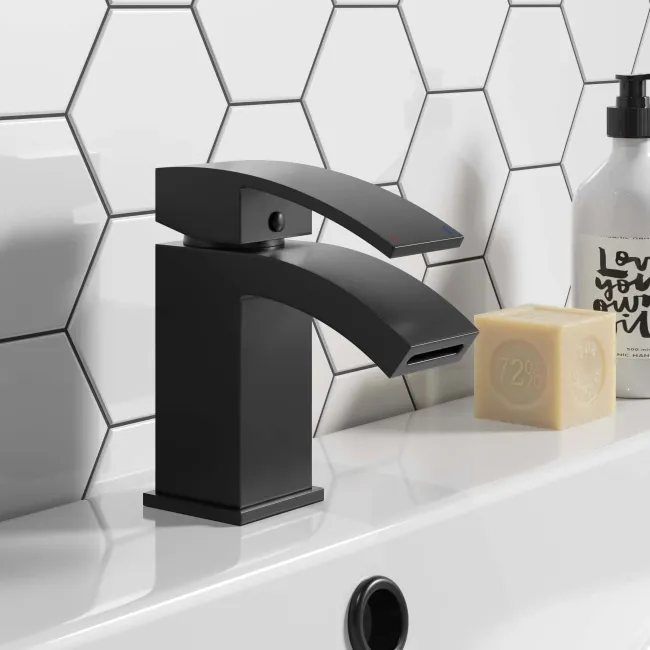Welland Matt Black Basin Mixer Tap