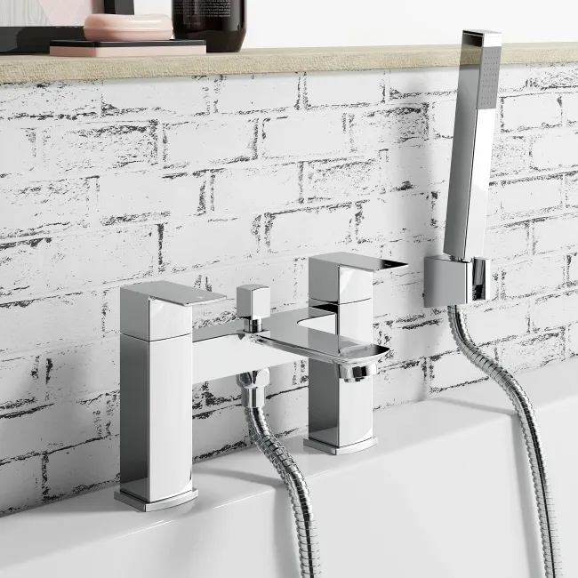 Mersey Chrome Bath Filler & Handheld Shower