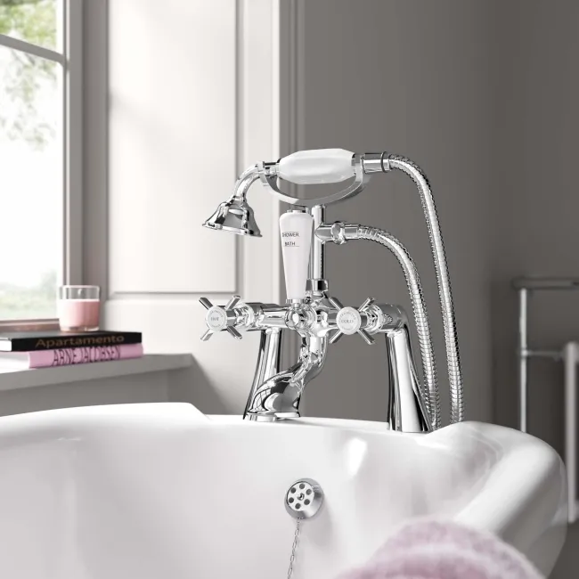 Nene Traditional Chrome Bath Shower Mixer Tap