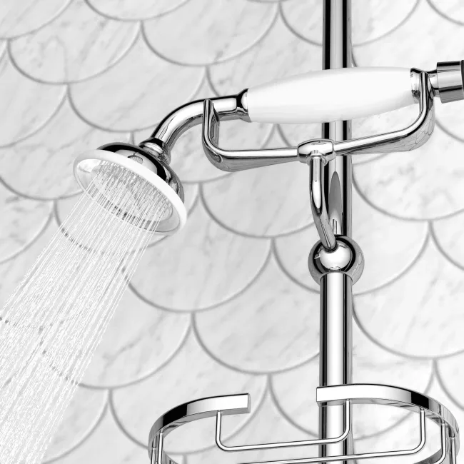 Shannon Traditional Thermostatic Shower Set with Hand Shower and Soap Dish