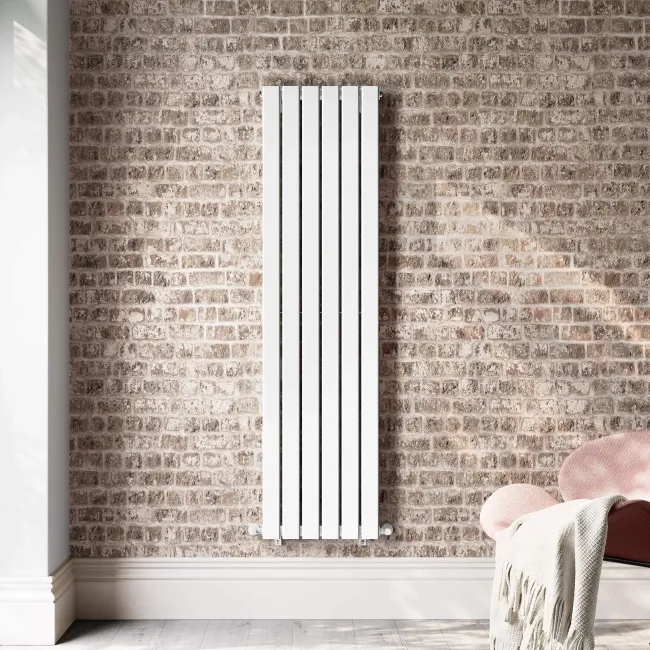 Faro White Double Flat Panel Vertical Radiator 1600x420mm
