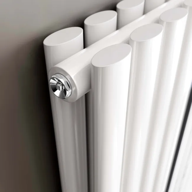 Marseille White Double Vertical Mirror Radiator 1800x620mm