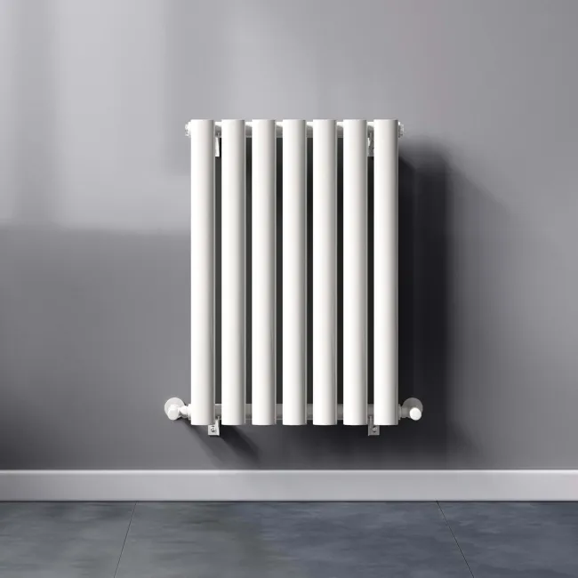 Marbella White Single Oval Panel Radiator 600x420mm
