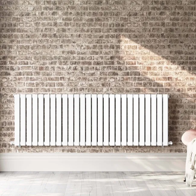 Faro White Double Flat Panel Horizontal Radiator 600x1820mm