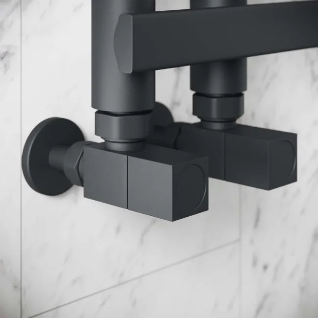 Madrid Anthracite Designer Heated Towel Rail 1200x450mm