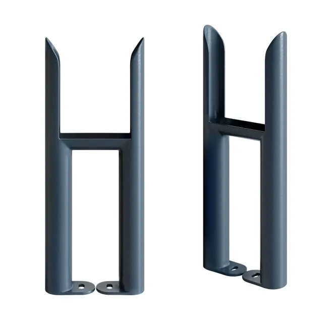 Inky Blue Traditional 3 Column Radiator Feet