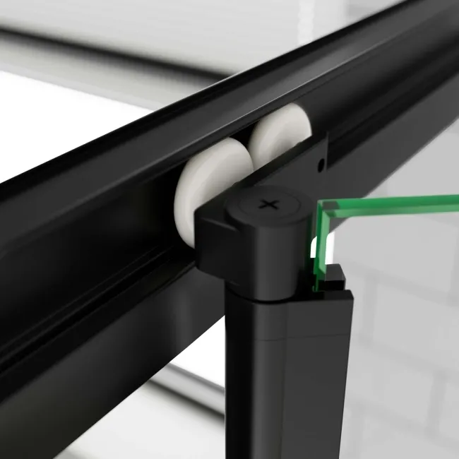 London Matt Black 6mm Bifold Shower Door 1000mm