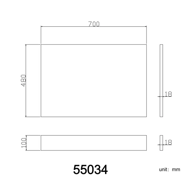 Gloss White Wooden Bath End Panel 700mm