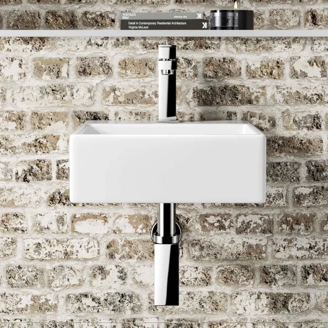 Virginia Square Wall Cloakroom Hung Basin 330mm