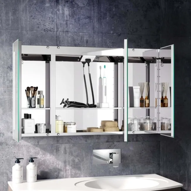 Emielia Illuminated LED Mirror Cabinet 600x1000mm