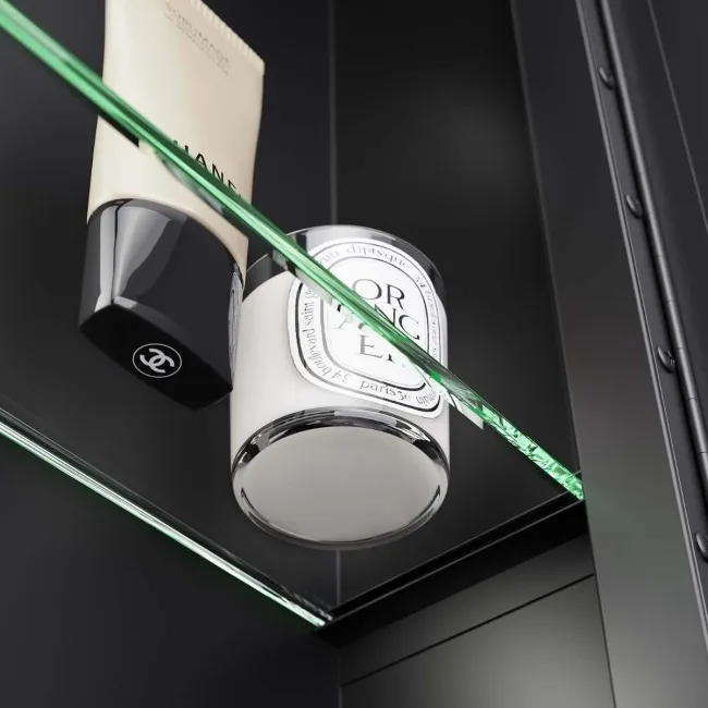 Mia Black Framed Illuminated LED Mirror Cabinet With BLUETOOTH Speaker & USB Port 710x600mm