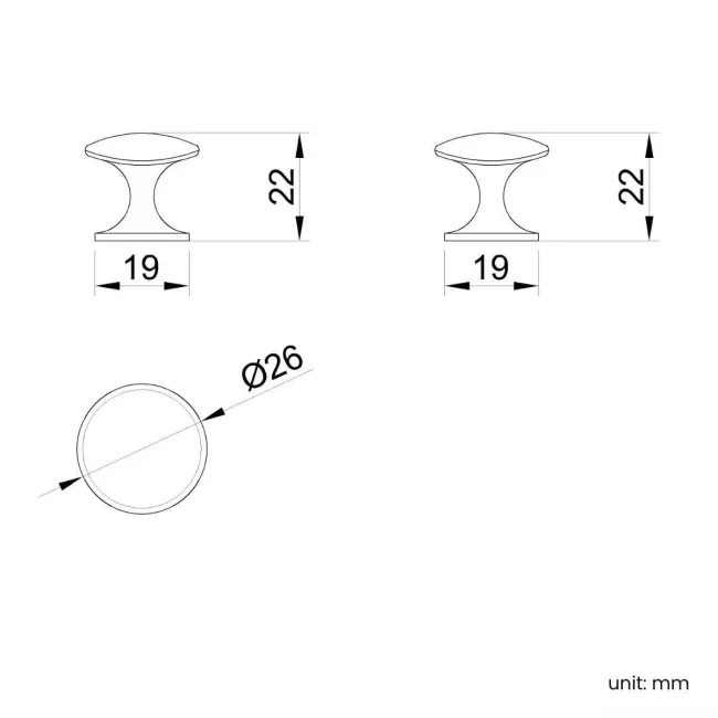 Brushed Nickel Furniture Handle