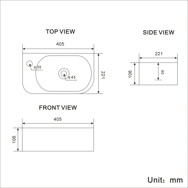 Georgia Cloakroom Wall Hung Basin and Toilet Set - Right Handed