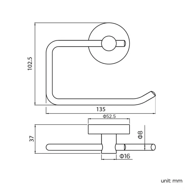 Sofia Brushed Brass Toilet Roll Holder