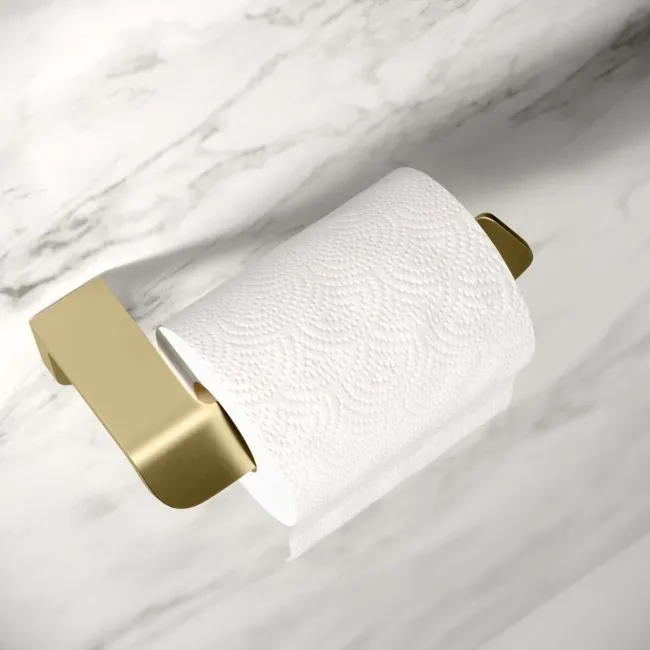 Eloise Brushed Brass Toilet Roll Holder