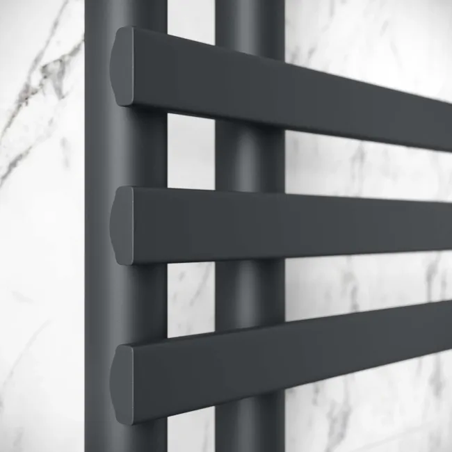 Madrid Electric Anthracite Designer Heated Towel Rail 800x450mm