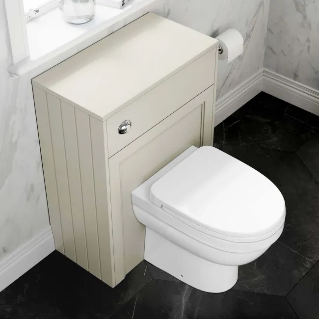 Traditional Chalk White Back To Wall Unit and Seattle Toilet