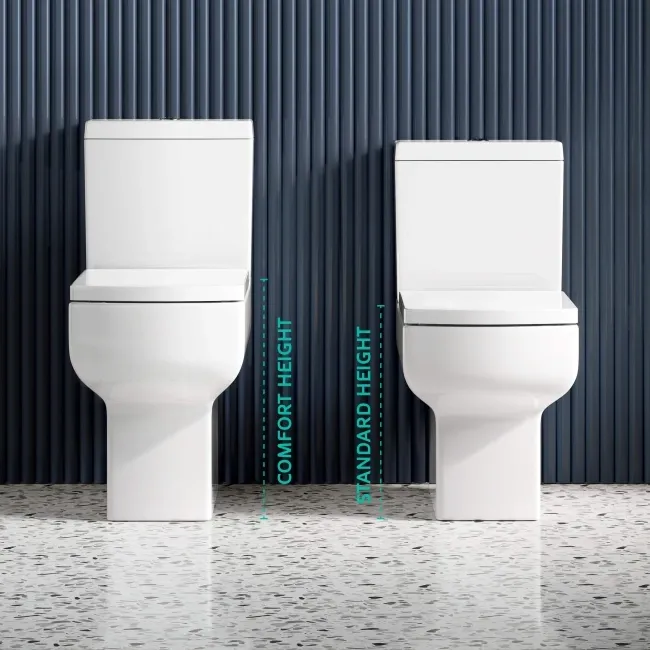 Portland Comfort Height Close Coupled Toilet With Soft Close Seat
