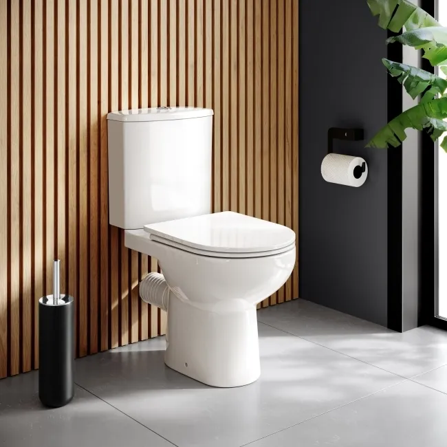 Casper Rimless Close Coupled Toilet With Slim Soft Close Seat
