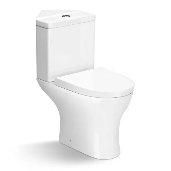 Orlando Close Coupled Corner Toilet With Soft Close Seat