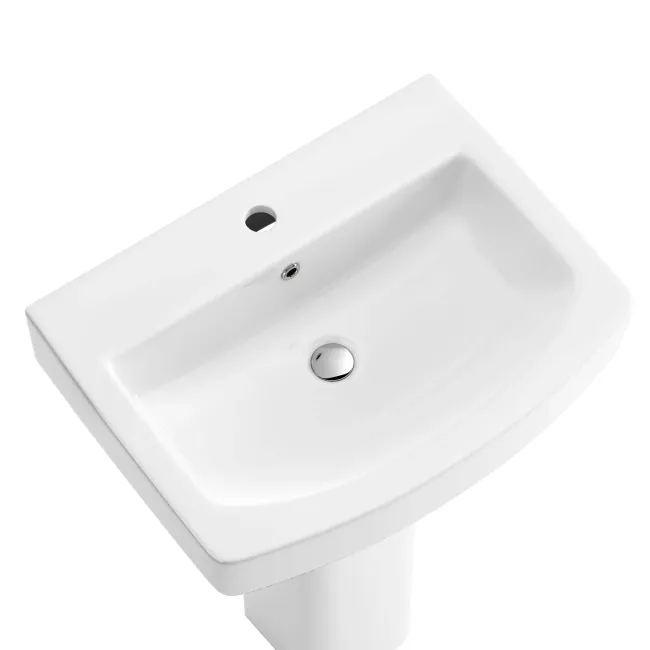 Portland Square Pedestal Basin 570mm