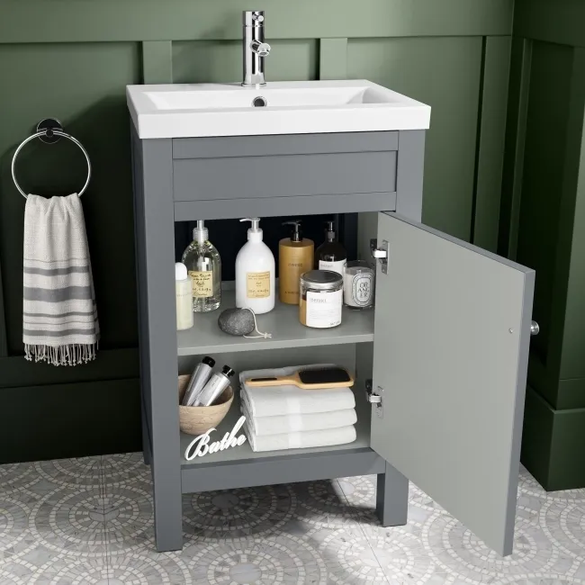 Bermuda Dove Grey Basin Vanity 500mm