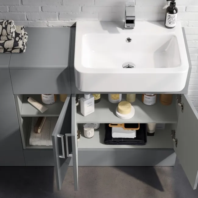 Harper Stone Grey Combination Vanity Basin and Aruba Toilet 1500mm