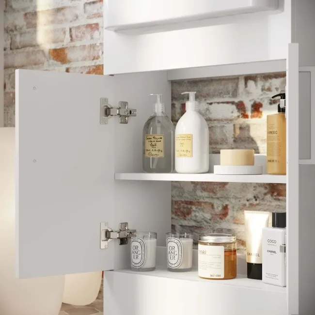 Harper Gloss White Vanity with Semi Recessed Basin 500mm