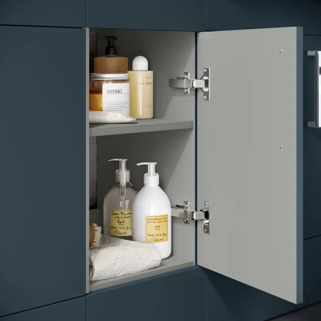 Harper Navy Blue Combination Vanity Basin with Marble Top & Houston Toilet 1500mm