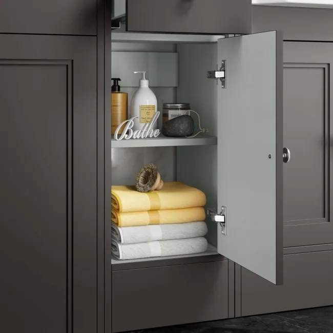 Monaco Graphite Grey Side Cabinet Unit 300mm