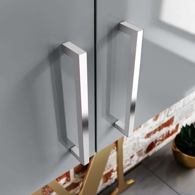 Harper Stone Grey Wall Hung Cabinet 600x600mm