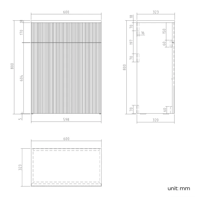 Sicily Fluted Coastal White Combination Vanity Basin and Aruba Toilet 1200mm - Black Accents