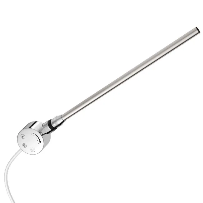 Barcelona Electric Chrome Straight Heated Towel Rail 800x600mm