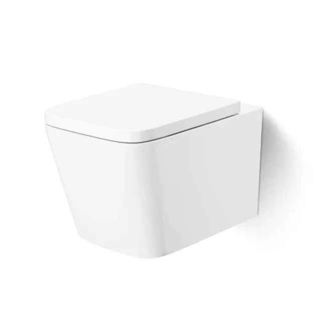 Nevada Rimless Wall Hung Toilet With Premium Soft Close Seat